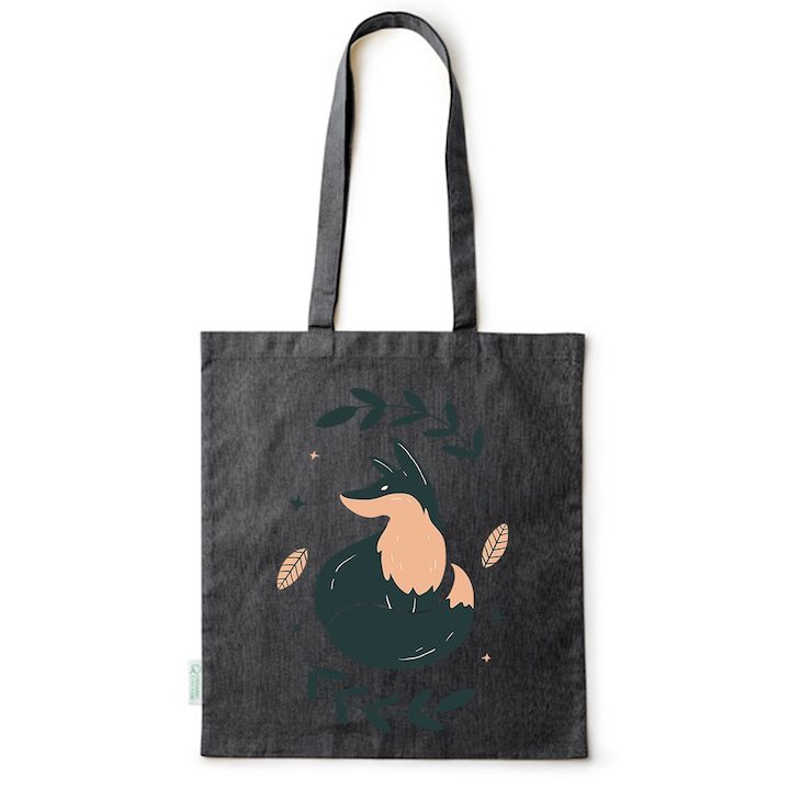 Intelli® Sacosa памук Екологична пазарска чанта с дълги дръжки