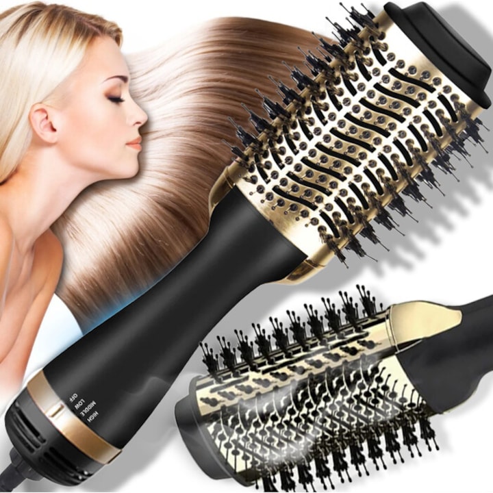 Електрическа четка за коса 4 в 1 с фиксирано положение за обем